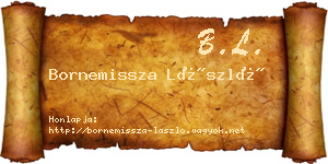 Bornemissza László névjegykártya