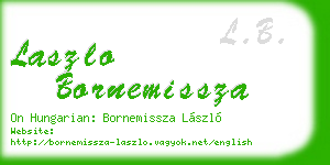 laszlo bornemissza business card